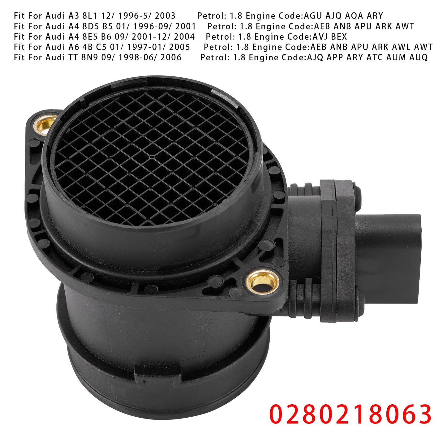 Audi A4 TT VW Golf IV Bora 1.8T 0280218063 Mass Air Flow Meter Sensor