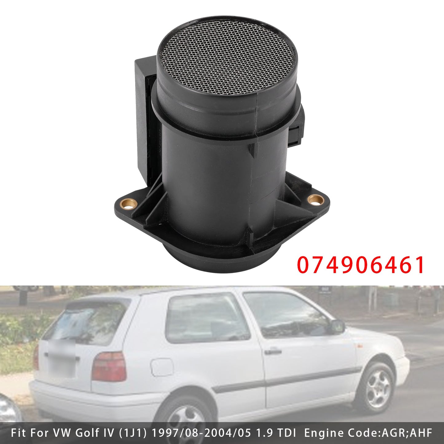 Audi A3 8L1 VW Golf IV Passat B5 074906461 Mass Air Flow Meter Sensor