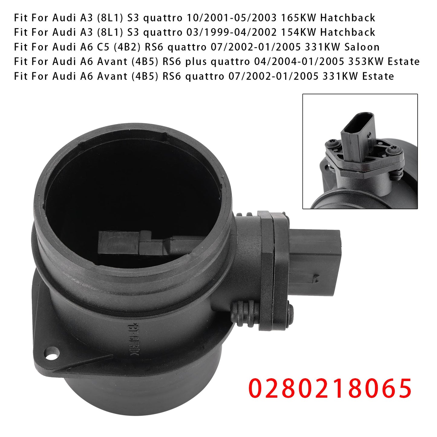 Audi TT RS6 Avant Leon 0280218065 Mass Air Flow Meter Sensor