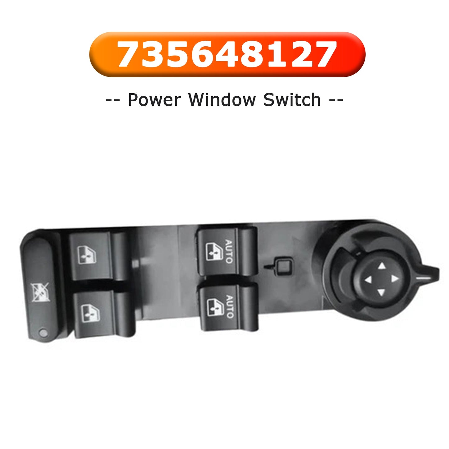 2016-2023 Jeep Liberty/Renegade Power Window Switch LHD Driver Side 735648127 5V83LXHAA