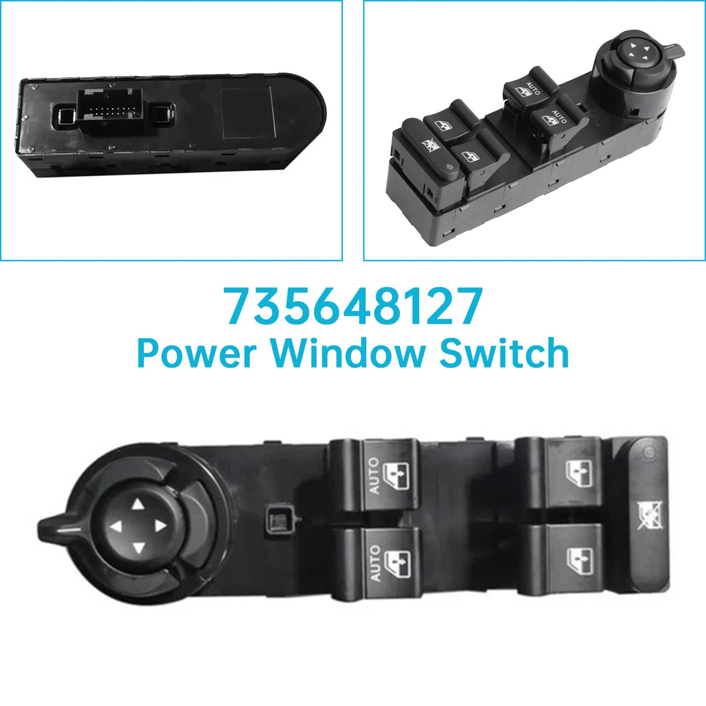 2016-2023 Jeep Liberty/Renegade Power Window Switch LHD Driver Side 735648127 5V83LXHAA