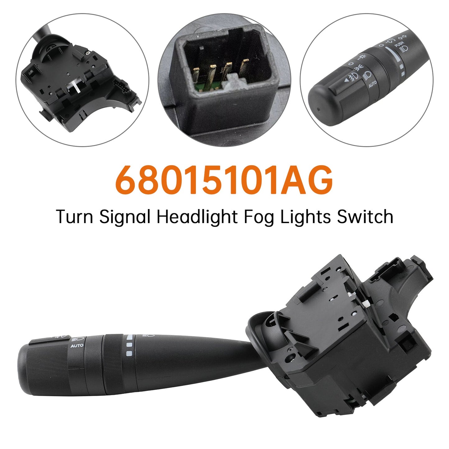 Chrysler Dodge Jeep Turn Signal Headlight Fog Lights Switch 68015101AG 68015101AB
