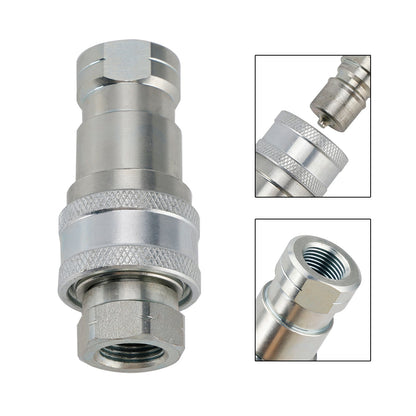 3/8" NPT ISO 7241-B Quick Disconnect Hydraulic Couplings / Couplers