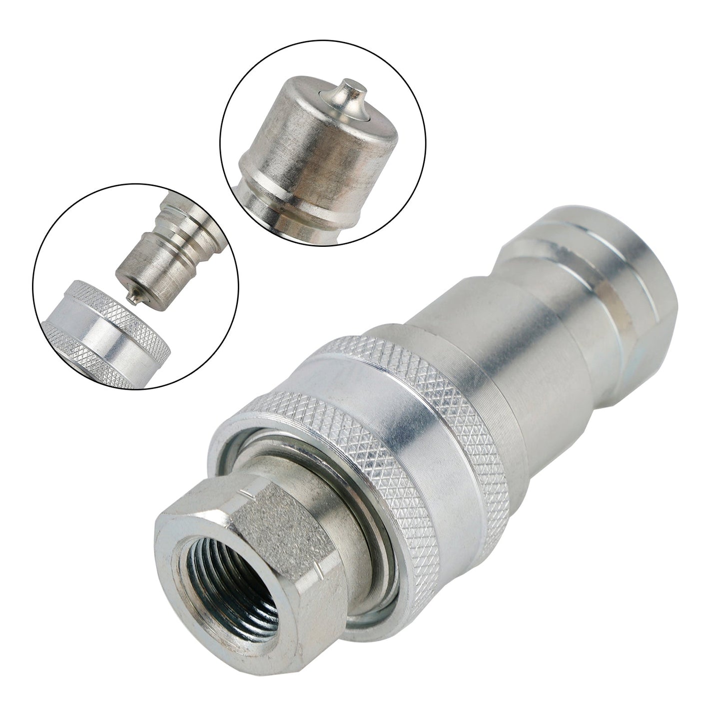 3/8" NPT ISO 7241-B Quick Disconnect Hydraulic Couplings / Couplers