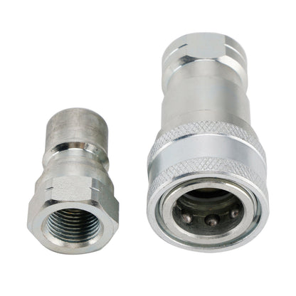 3/8" NPT ISO 7241-B Quick Disconnect Hydraulic Couplings / Couplers