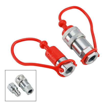 1/4" NPT ISO 7241-A Quick Disconnect Hydraulic Couplings / Couplers