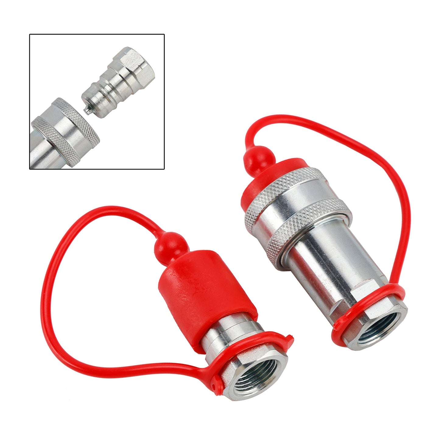 3/8" NPT ISO 7241-A Quick Disconnect Hydraulic Couplings / Couplers