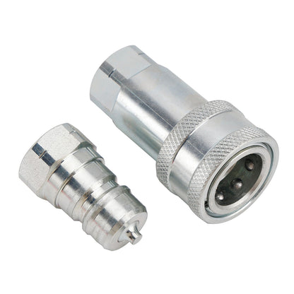 3/8" NPT ISO 7241-A Quick Disconnect Hydraulic Couplings / Couplers