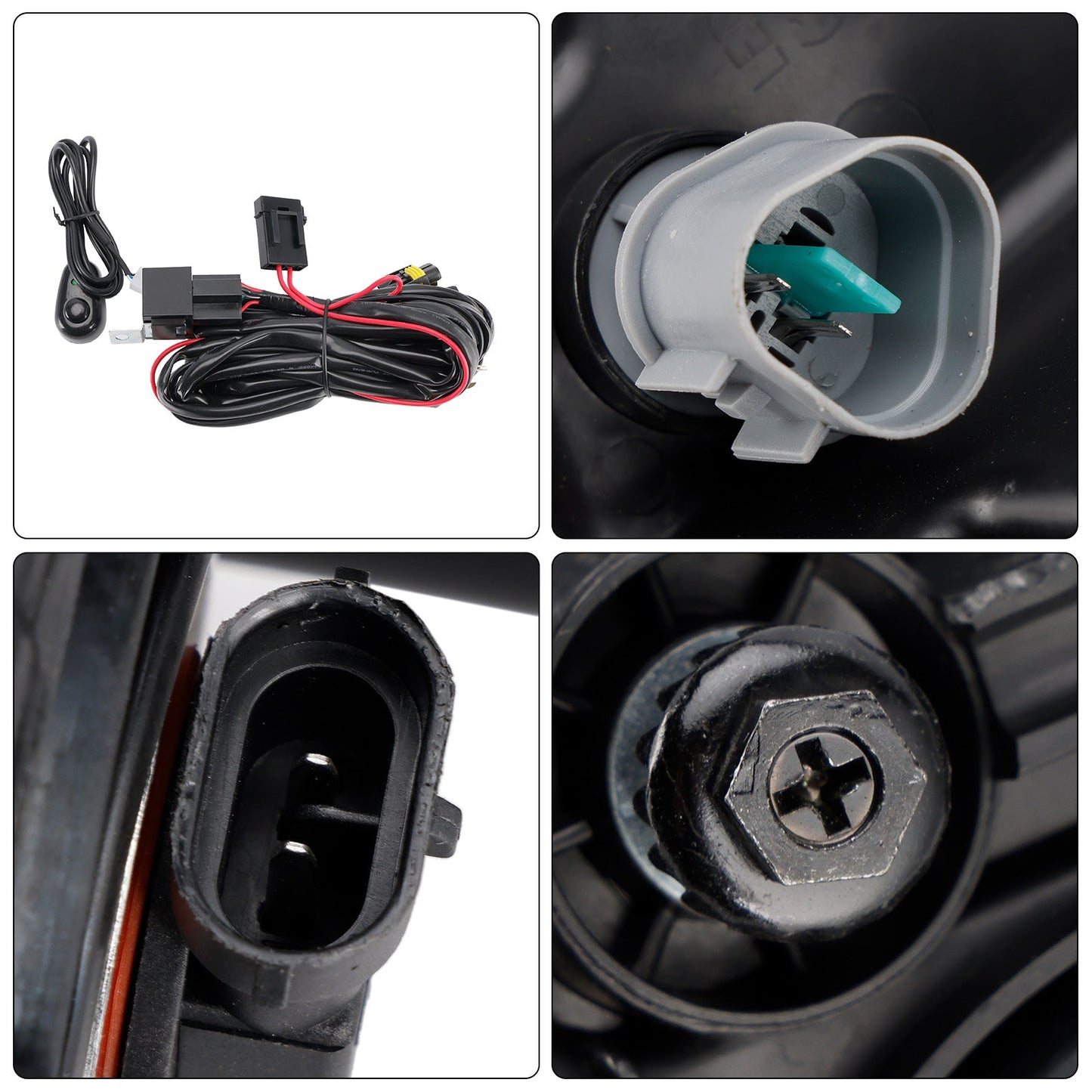 2016-2018 Hyundai Tucson LED Fog Light Daytime Running Lamp + Wire Harness