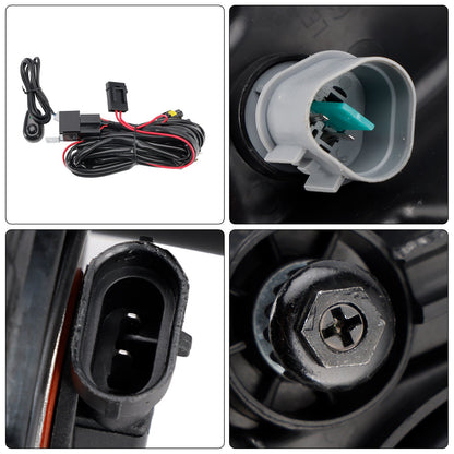2016-2018 Hyundai Tucson LED Fog Light Daytime Running Lamp + Wire Harness