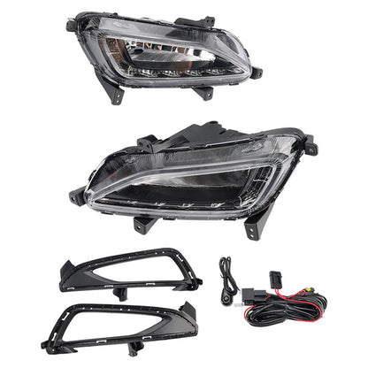 2016-2018 Hyundai Tucson LED Fog Light Daytime Running Lamp + Wire Harness
