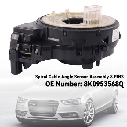 2009-2016 Audi A4 A5 8K0953568Q 8 PINS Spiral Cable Angle Sensor Assembly 8 PINS