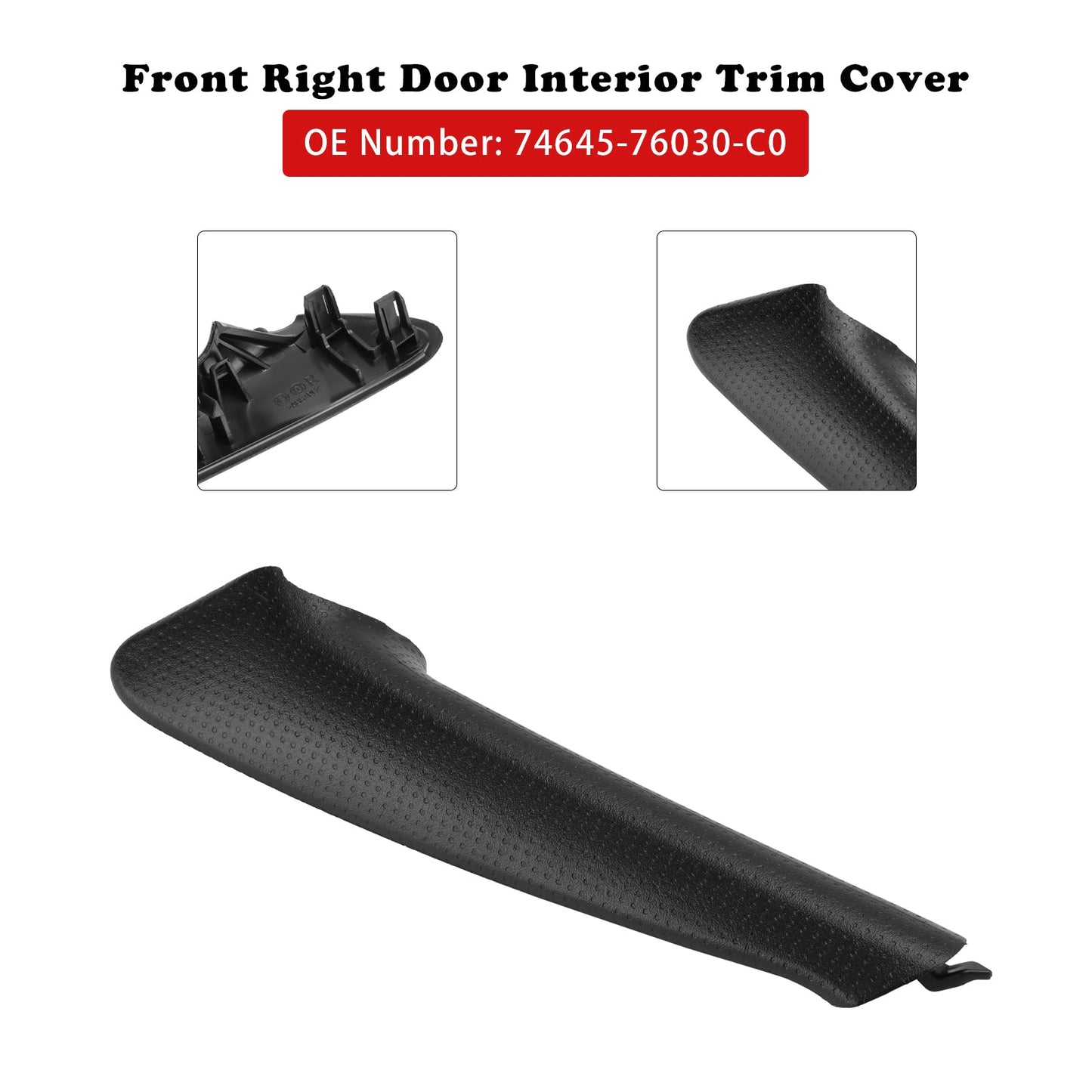 2011-2017 Lexus CT200H Front Right Door Interior Trim Cover 74645-76030-C0