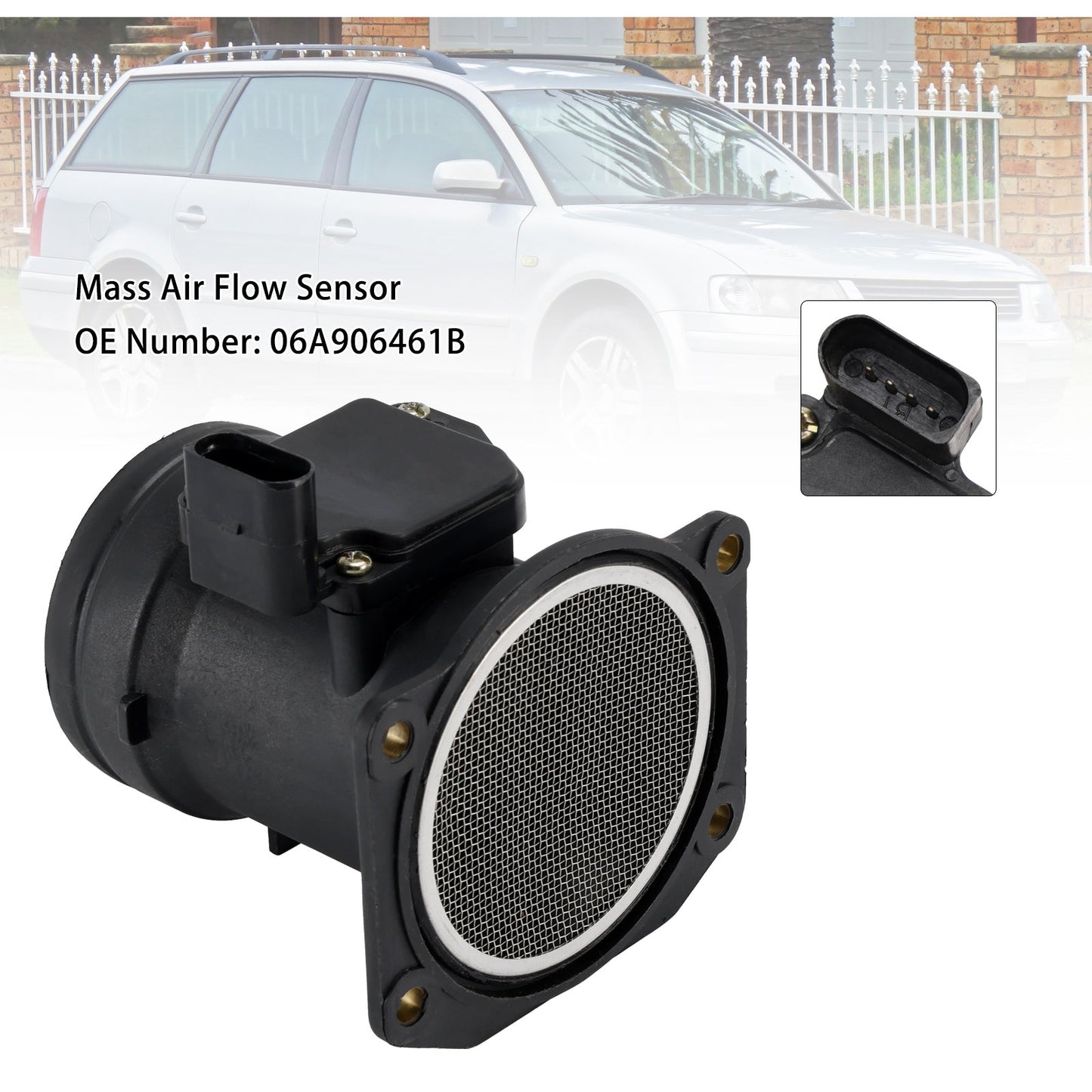 Mass Air Flow Sensor 06A906461B For VW Passat B5.5 Variant 3B6