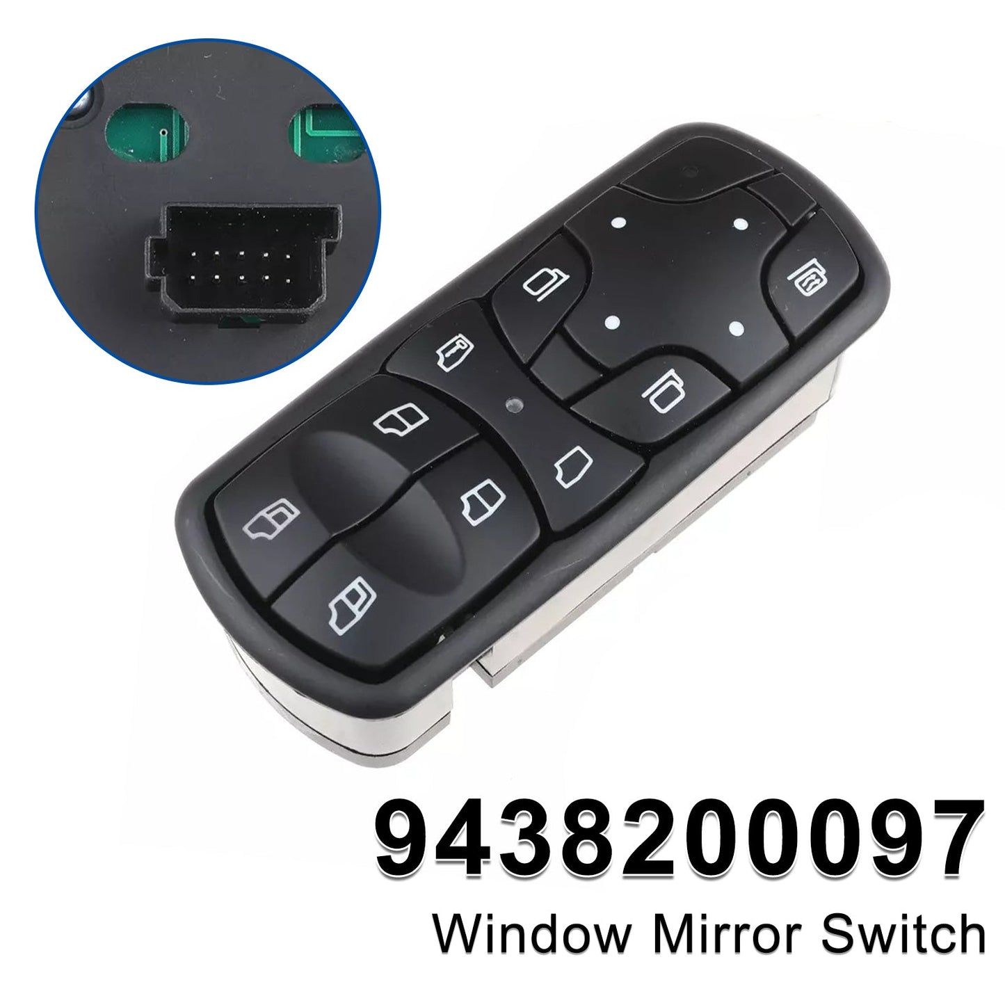 Mercedes-Benz Actros MPII 9438200097 Window Mirror Switch Regulator