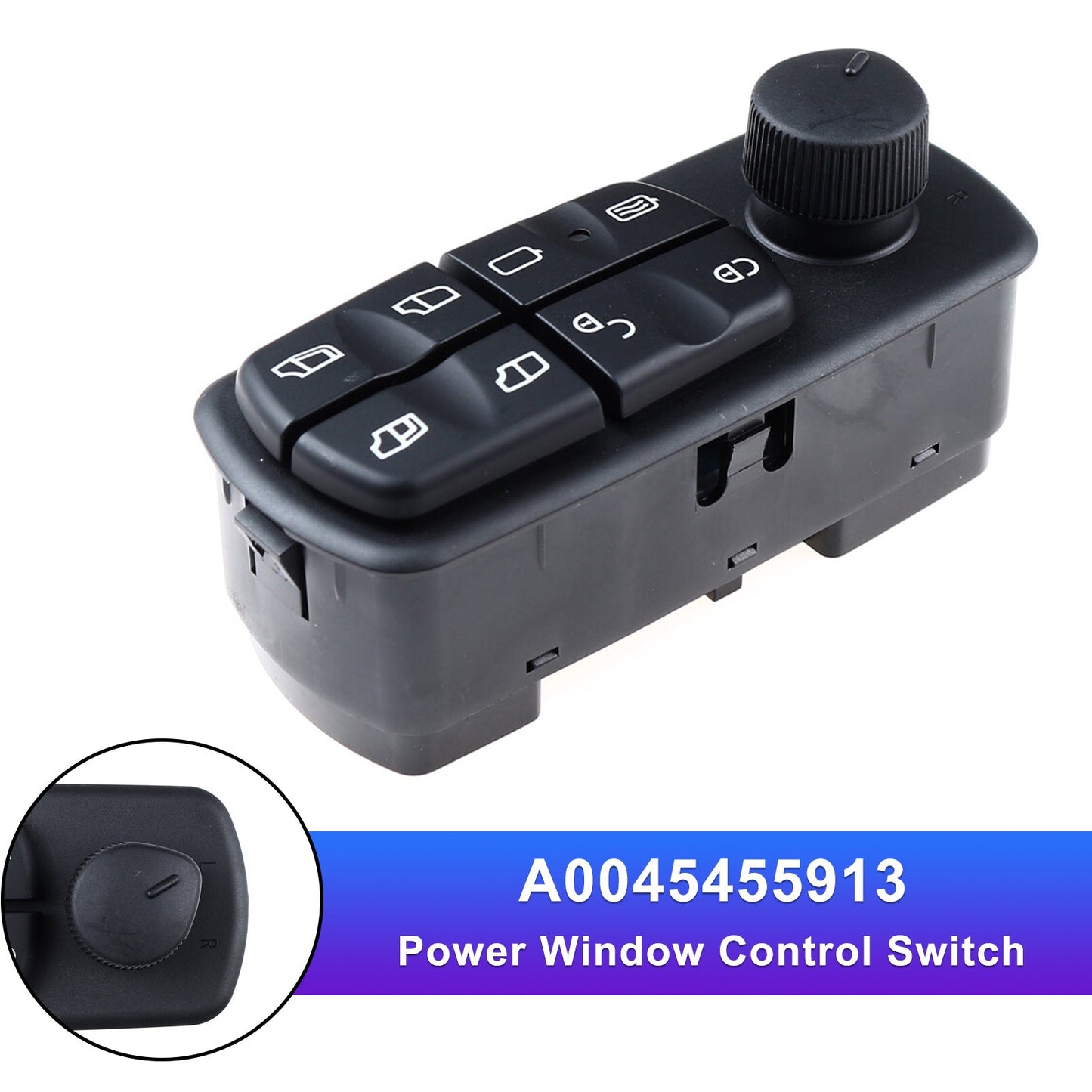 Mercedes-Benz Atego Truck 1998-2013 Power Window Control Switch A0045455913