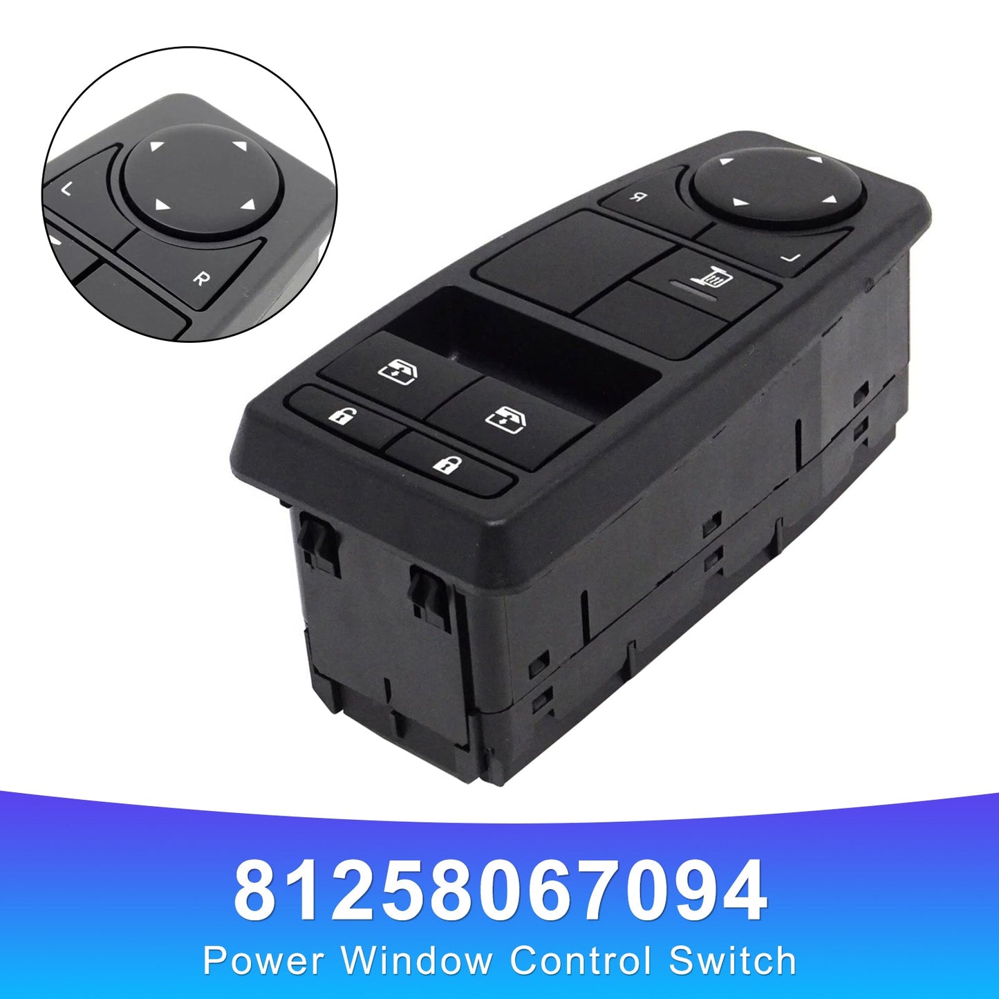 Man TGA TGS TGX 81258067109 Power Window Control Switch 81258067094