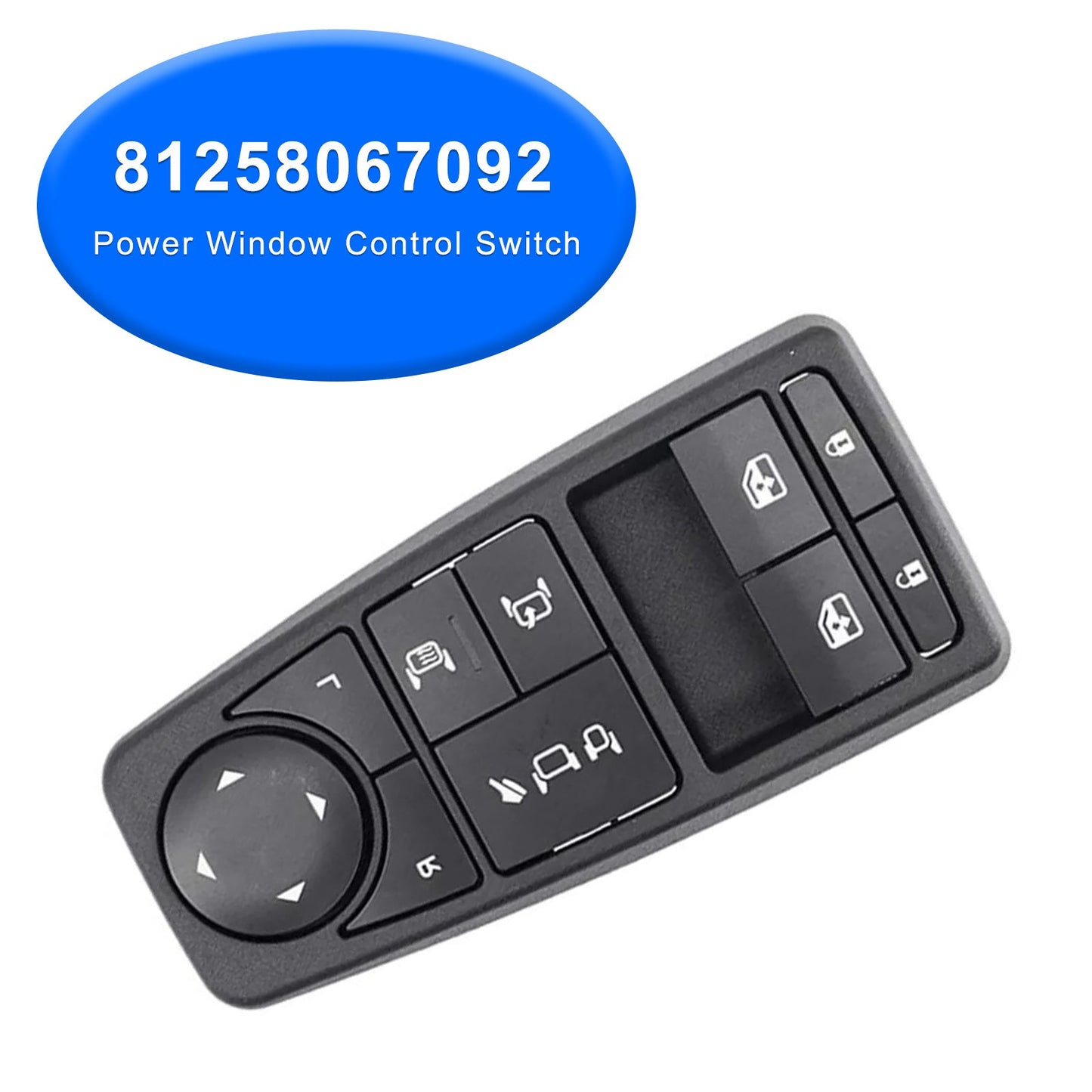 Man TGM TGX 81258067107 Power Window Control Switch 81258067092