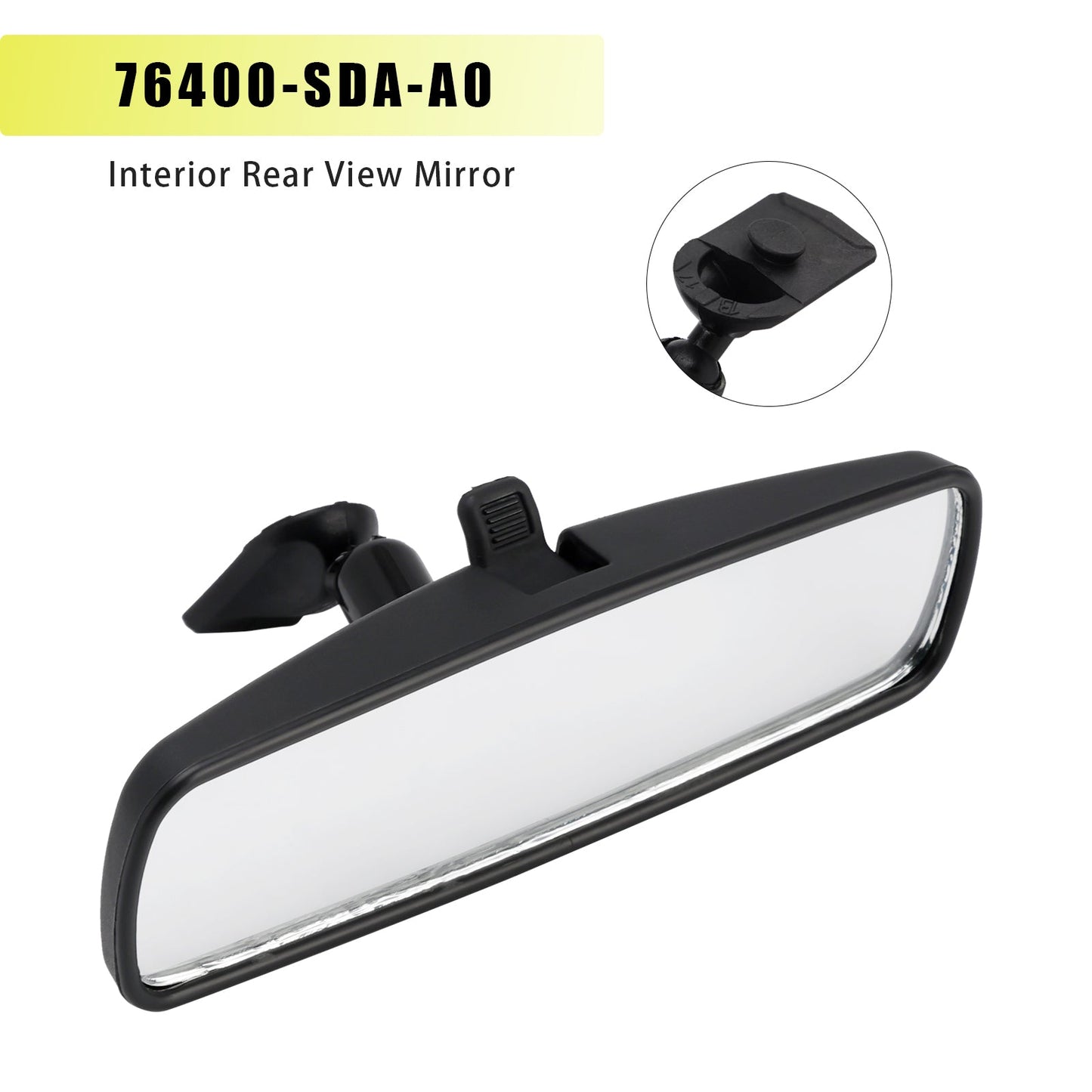 Honda Accord Civic CR-Z Interior Rear View Mirror 76400-SDA-A0