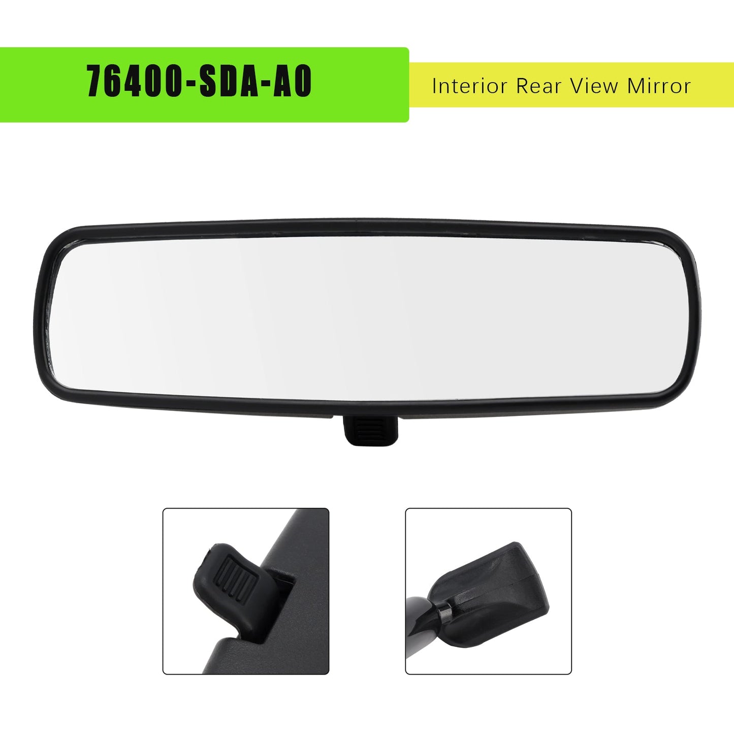 Honda Accord Civic CR-Z Interior Rear View Mirror 76400-SDA-A0