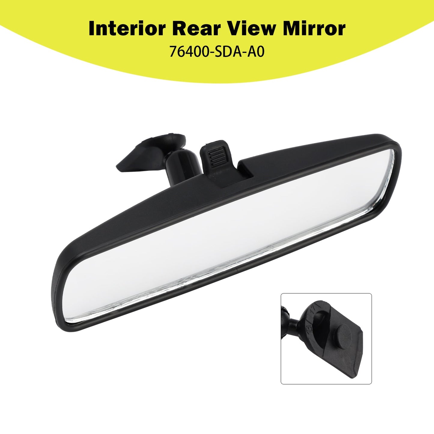 Honda Accord Civic CR-Z Interior Rear View Mirror 76400-SDA-A0