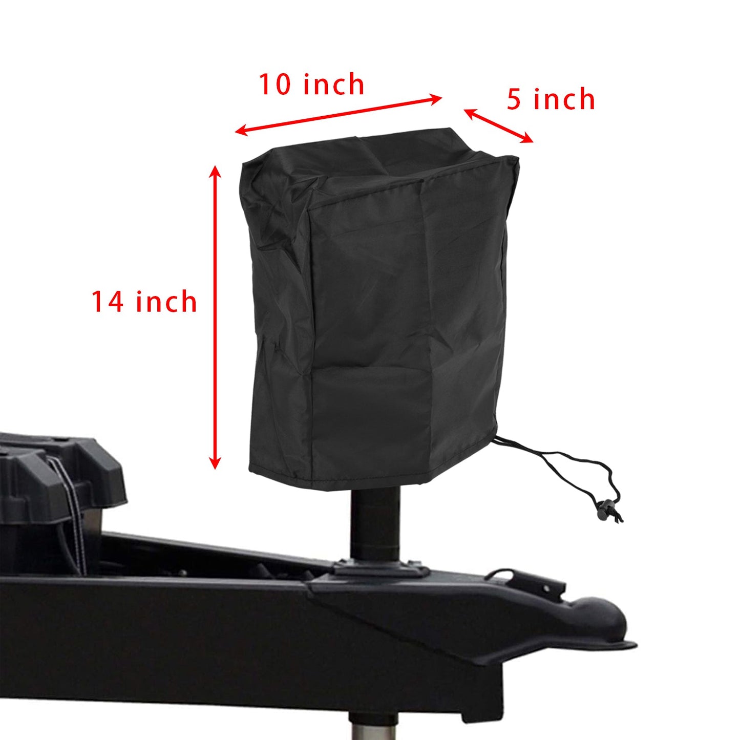 Electric Tongue Jack Cover 210D Universal Trailer RV Electric Tongue Jack Protective Cover Size 14″H x 5″W x 10″D