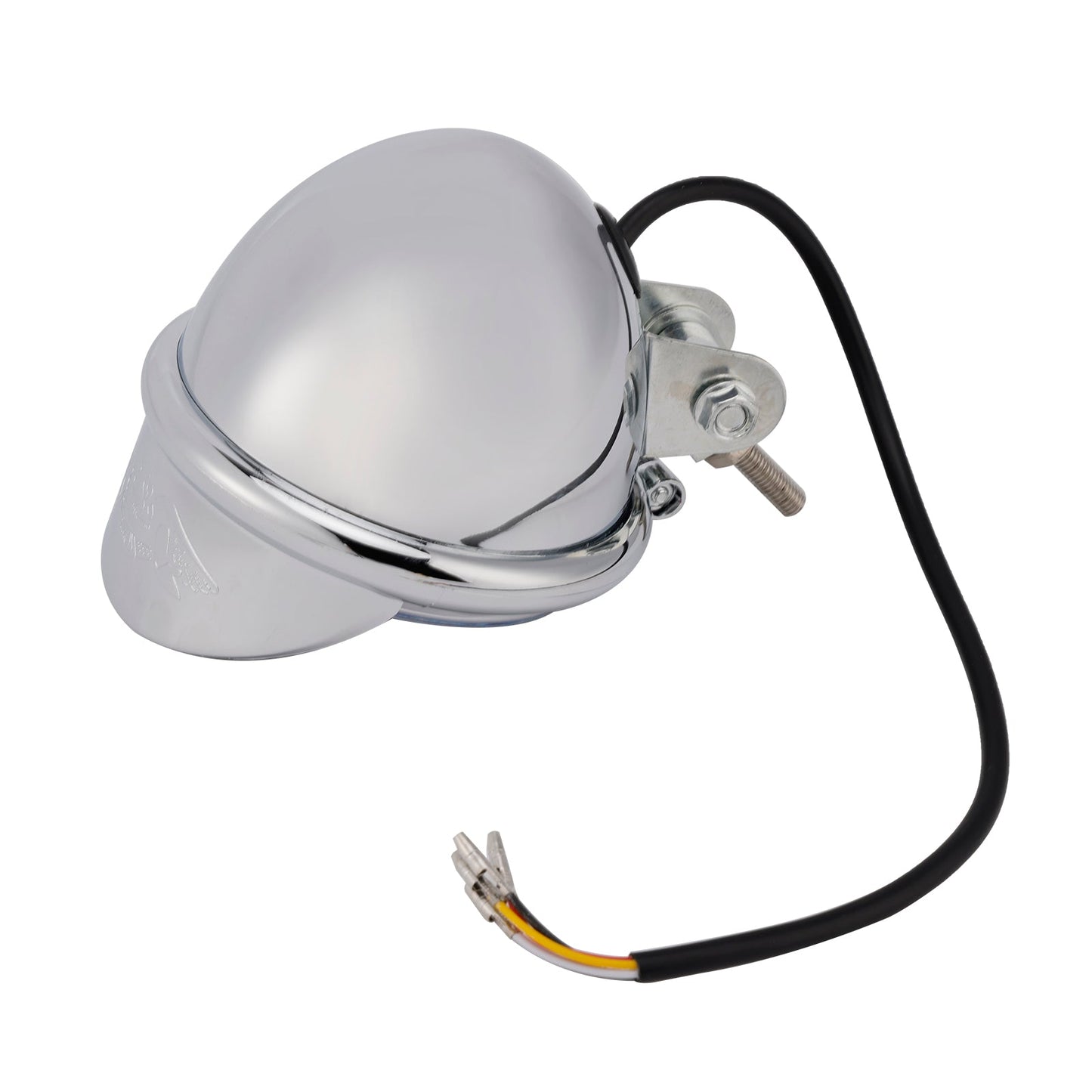 Racer Bobber Chopper Motor Cycle Beam Headlight Fog Lamp Custom Chrome Fits For Racer Bobber Chopper