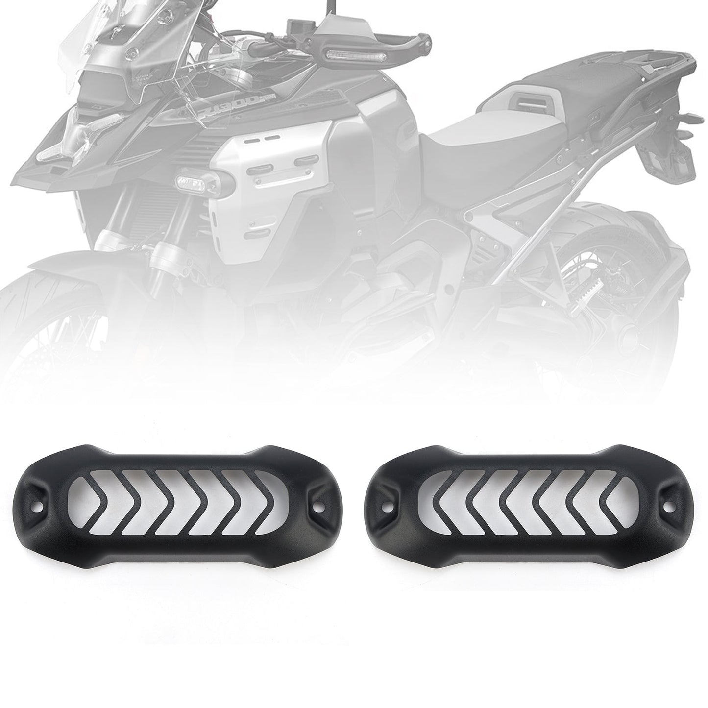 BMW R1300GS ADV 24-25 Spotlight Grille Universal Protector Guard Black