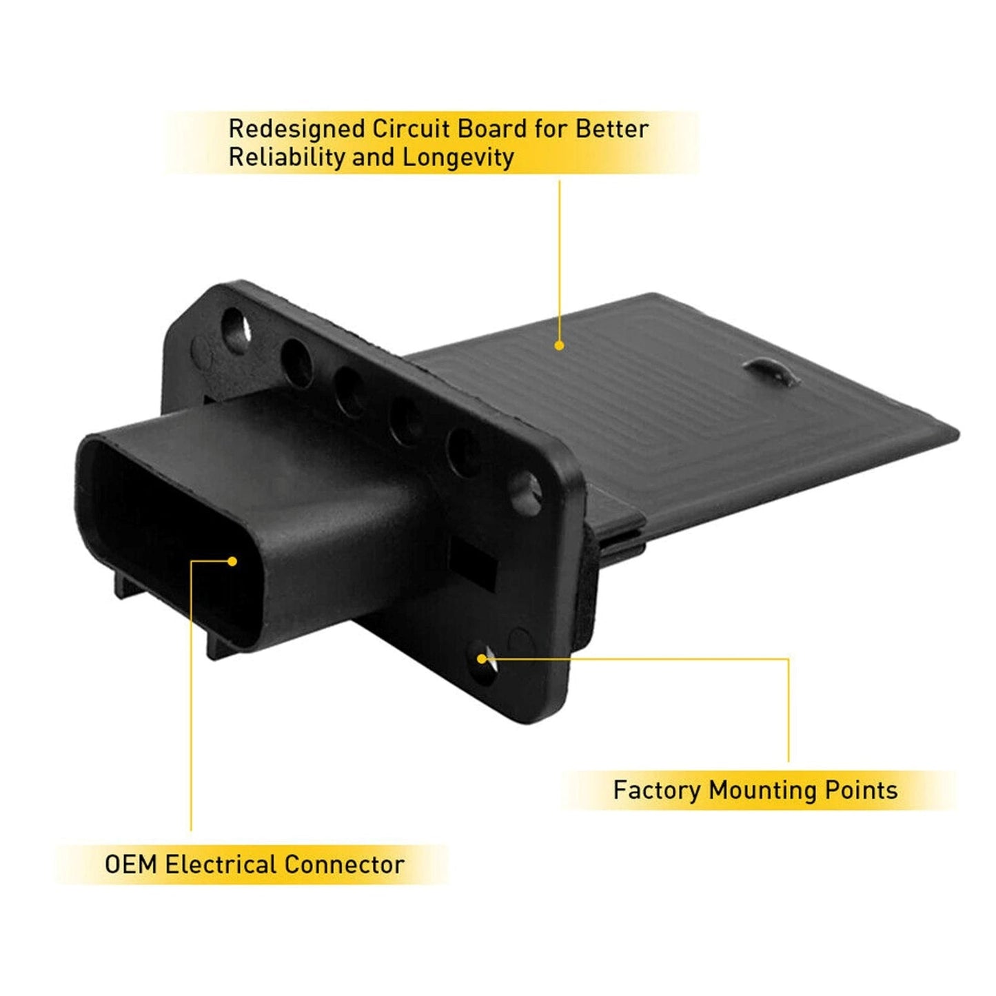 Ford Fiesta 2011-2013 Front Heater Blower Motor Resistor 3F2Z-18591-AA