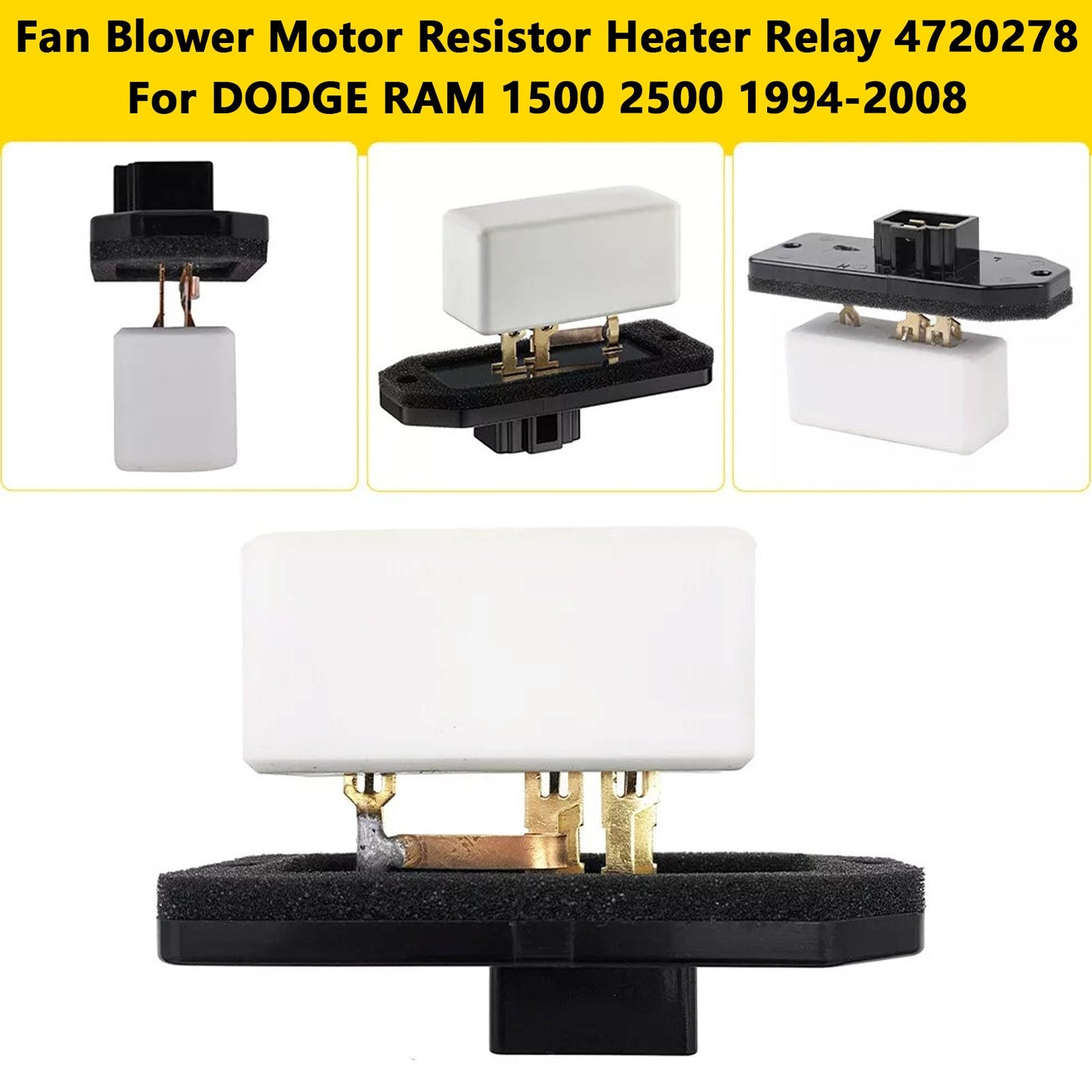 Dodge RAM 1500 2500 1994-2008 Fan Blower Motor Resistor Heater Relay 4720278 68004539AA