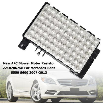 Mercedes-Benz S550 S600 2007-2013 New A/C Blower Motor Resistor 2218706758