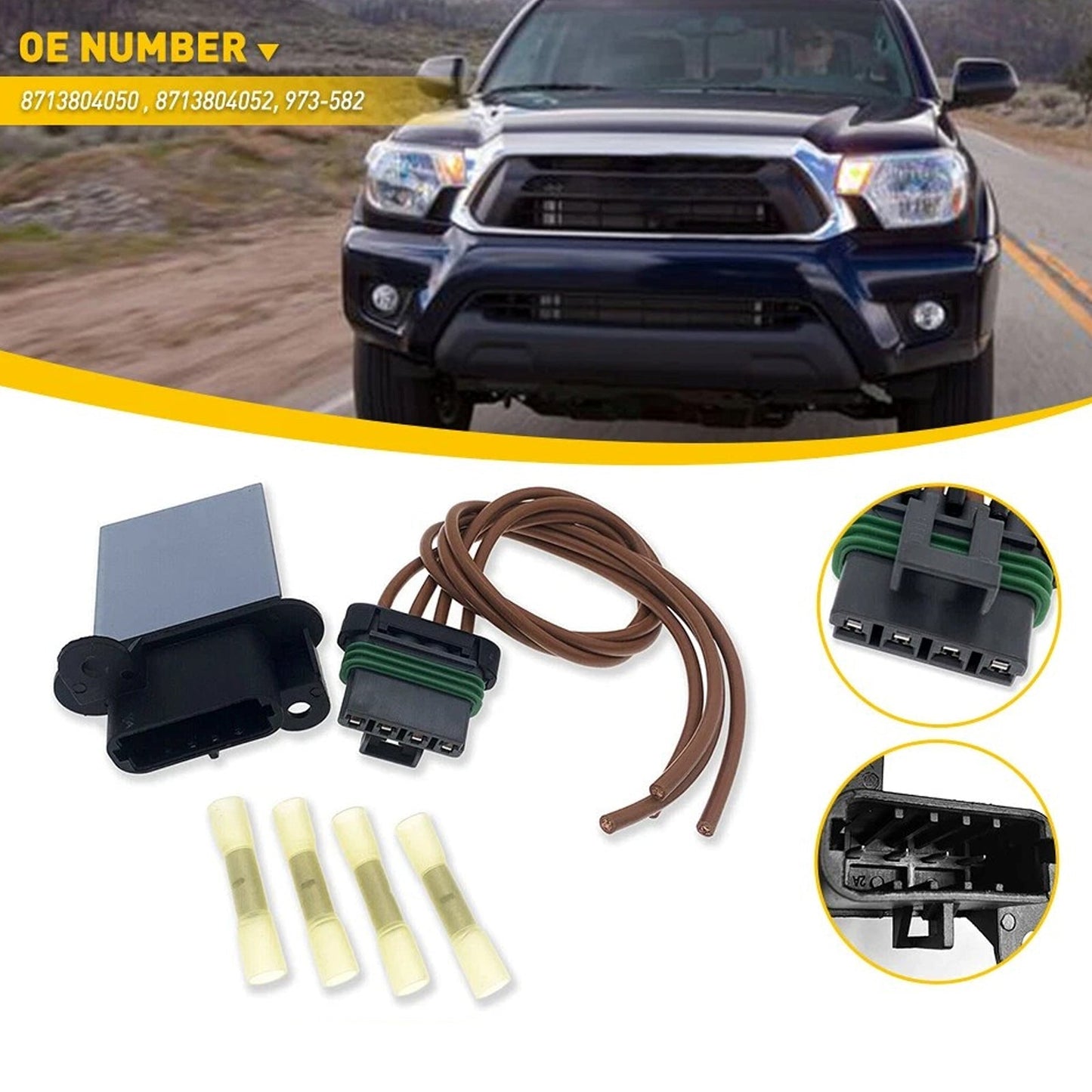 Toyota Tacoma 2005-2018 Blower Motor Resistor Kit Harness w/ 8713804050