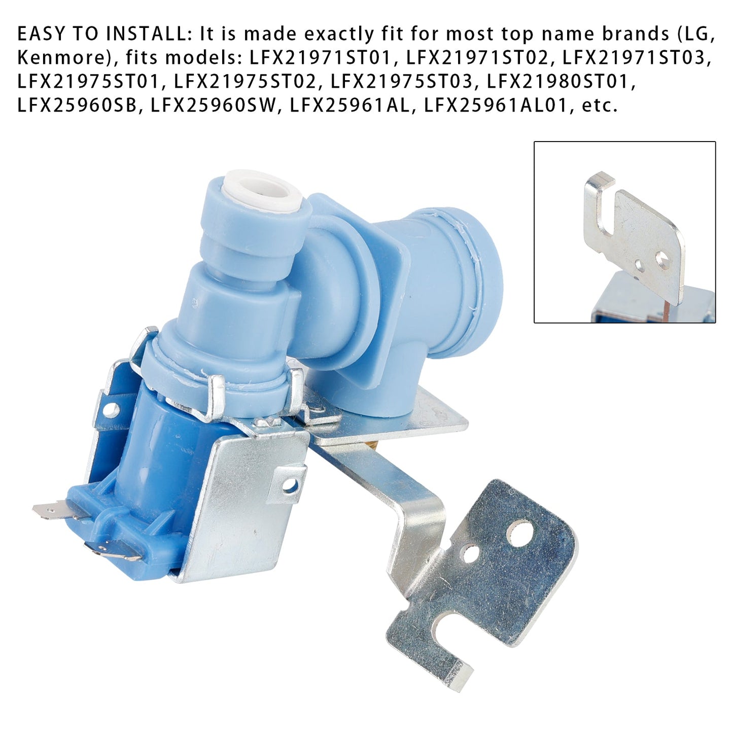 Replacement for MJX41178908, AP4451762, PS3536019 Water Valve For LG Refrigerator New