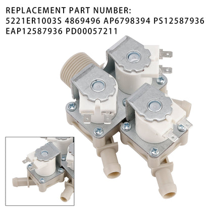 5221ER1003S Washing Machine Cold Water Inlet Valve For LG 4869496 AP6798394