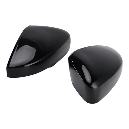 VW Polo MK5 2009-2017 Side Mirror Covers Rearview Housing Black 6R0857538B