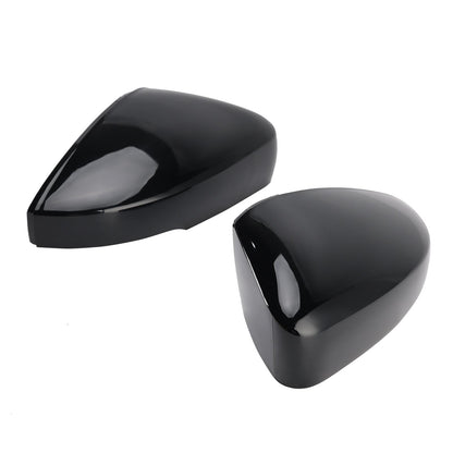 VW Polo MK5 2009-2017 Side Mirror Covers Rearview Housing Black 6R0857538B