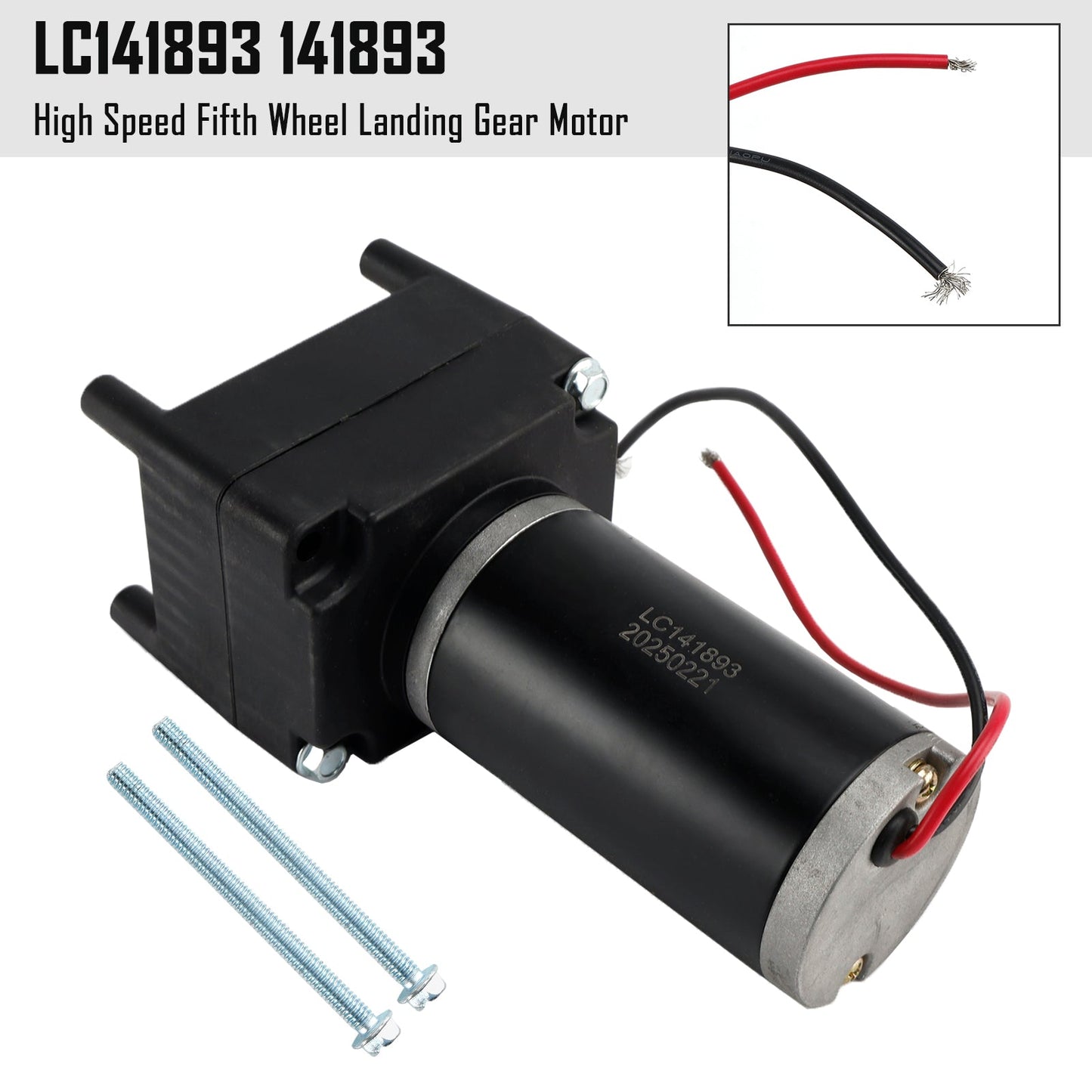 Lippert Tuson 141893 High Speed Fifth Wheel Landing Gear Motor LC141893