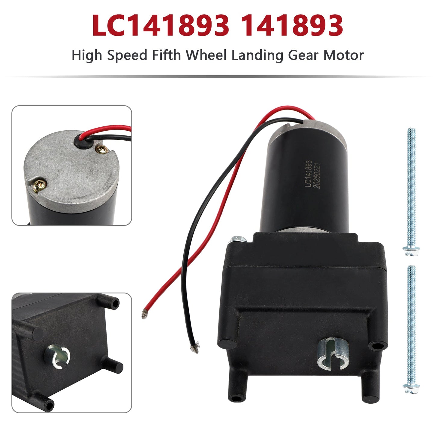 Lippert Tuson 141893 High Speed Fifth Wheel Landing Gear Motor LC141893