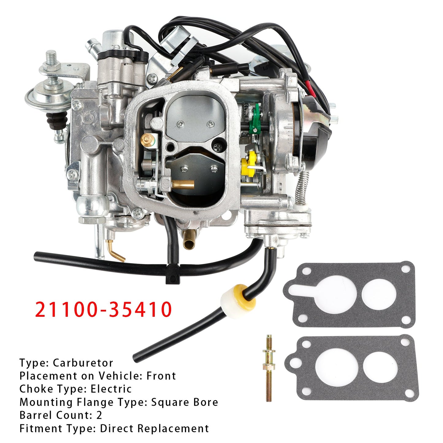 1987-1991 Toyota Truck 22R 2 BBL Square Carburetor 21100-35410 2110035410