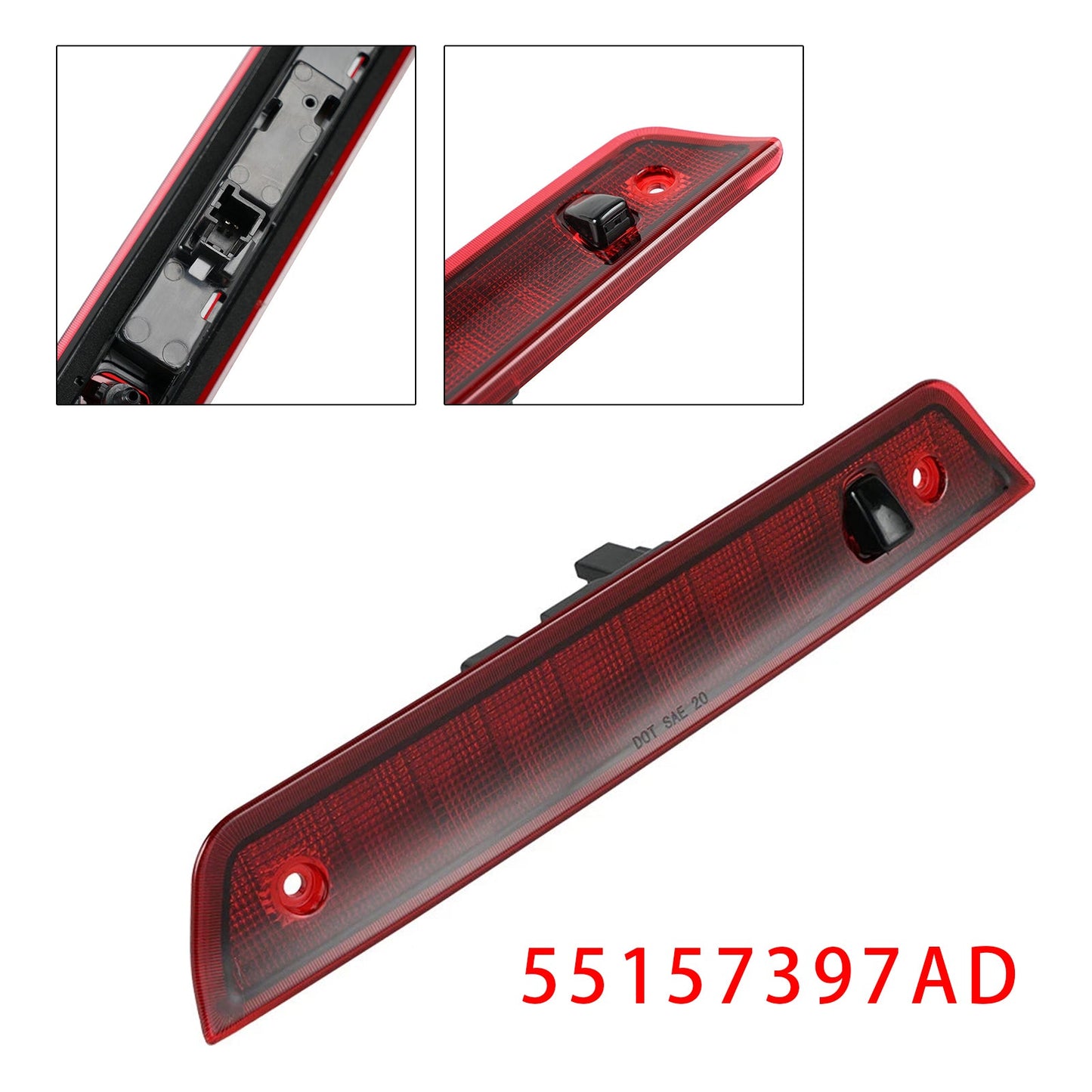 Jeep Grand Cherokee 2005-2010 Red LED Third 3rd Brake Light 55157397AD