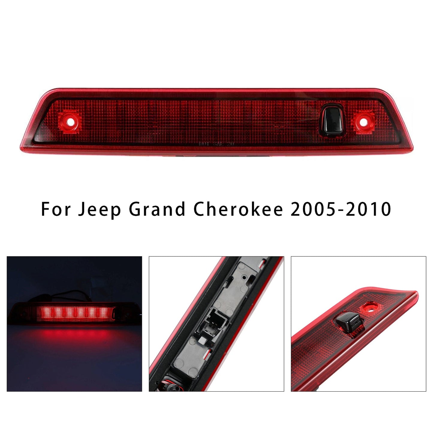 2005-2010 Jeep Grand Cherokee Red LED Third 3rd Brake Light 55157397AD