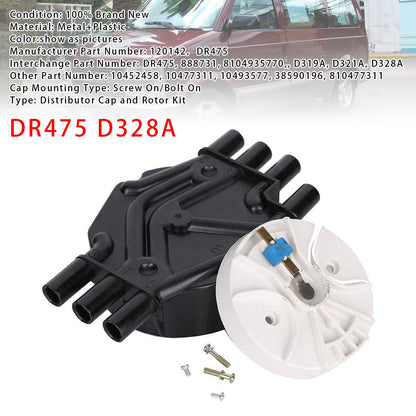 DR475 D328A Ignition Distributor Cap & Rotor Kit For Chevy Cadillac GMC V6 4.3L