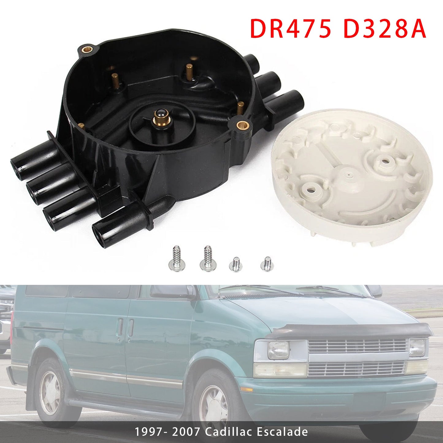 Chevy Cadillac GMC V6 4.3L DR475 D328A Ignition Distributor Cap & Rotor Kit 120142