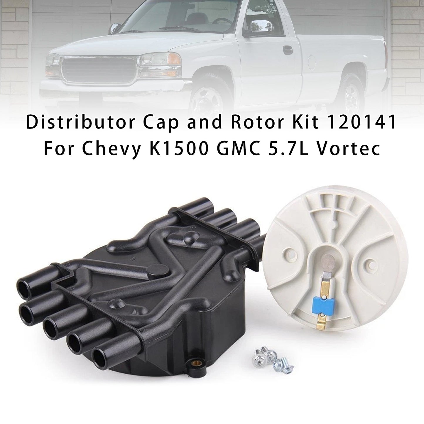 Distributor Cap and Rotor Kit 120141 For Chevy K1500 GMC 5.7L Vortec