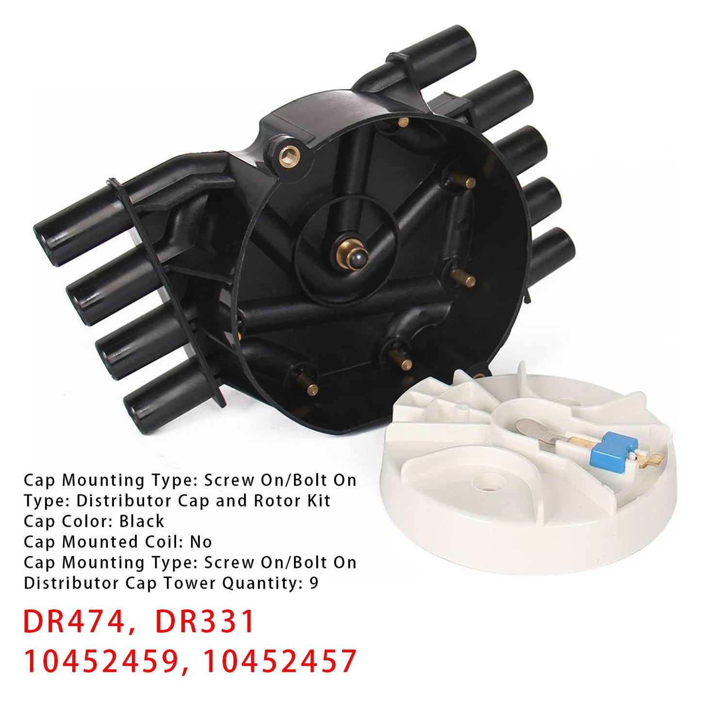 Chevy K1500 GMC 5.7L Vortec Distributor Cap and Rotor Kit 120141 DR474 DR331