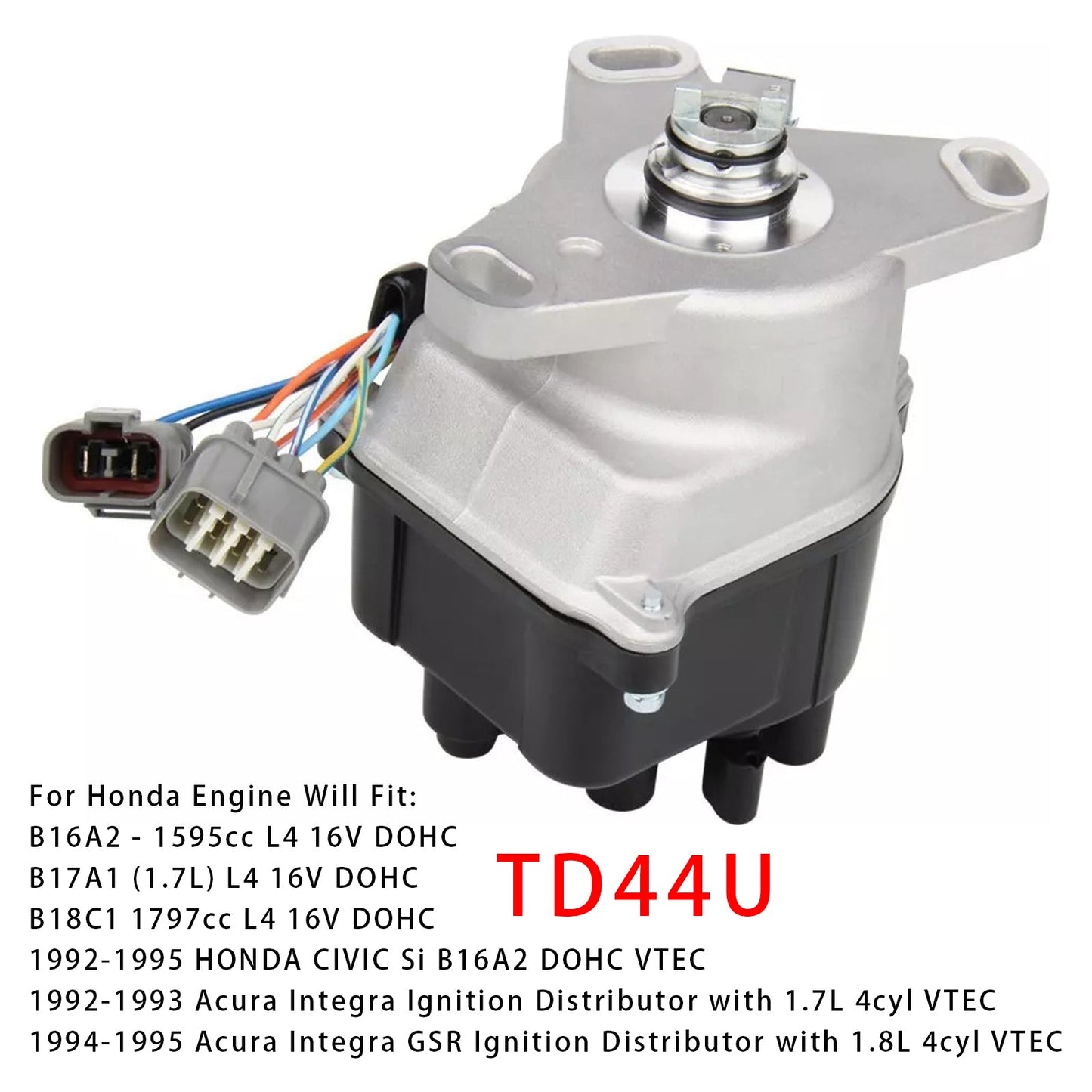 Ignition Distributor TD44U For 92-95 Honda Acura Integra B16A OBD1 B16A2 V-TEC
