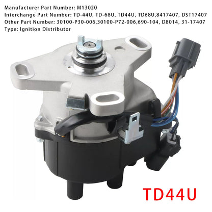 1992-1995 Honda Acura Integra B16A OBD1 B16A2 V-TEC Ignition Distributor TD44U M13020