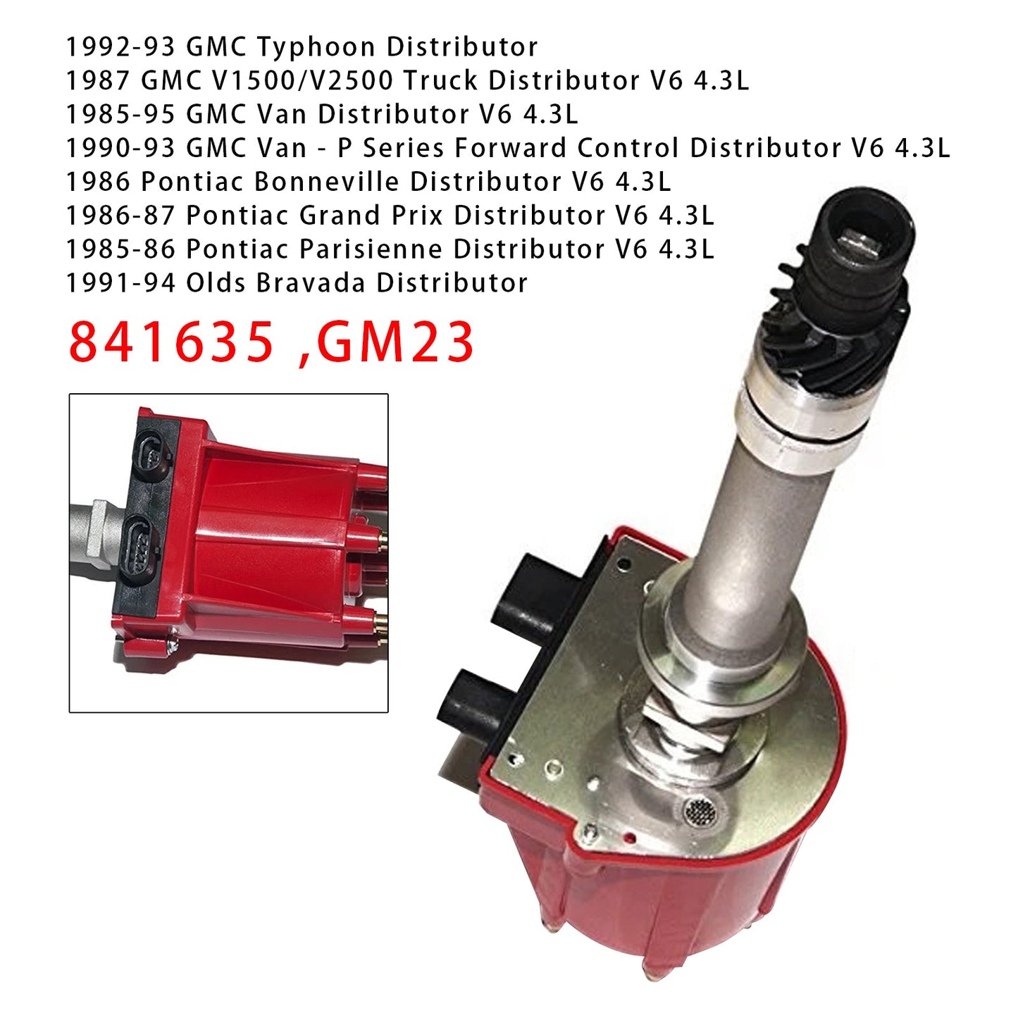 GMC CHEVY Pontiac V6 4.3L 262 841635 GM23 High Performance Ignition Distributor