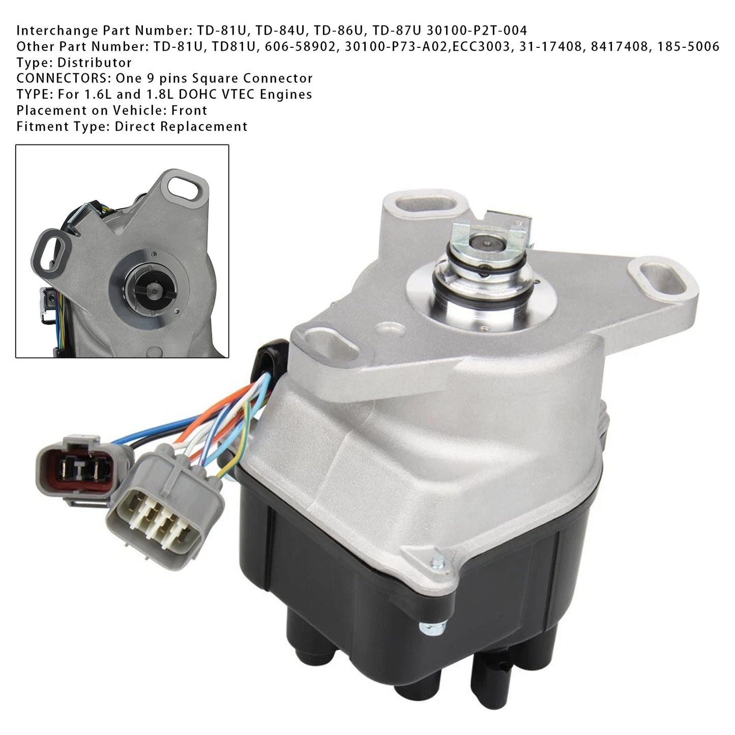 Honda Acura B16A B16A2 B18C DOHC VTEC 96-01 TD81U Ignition Distributor