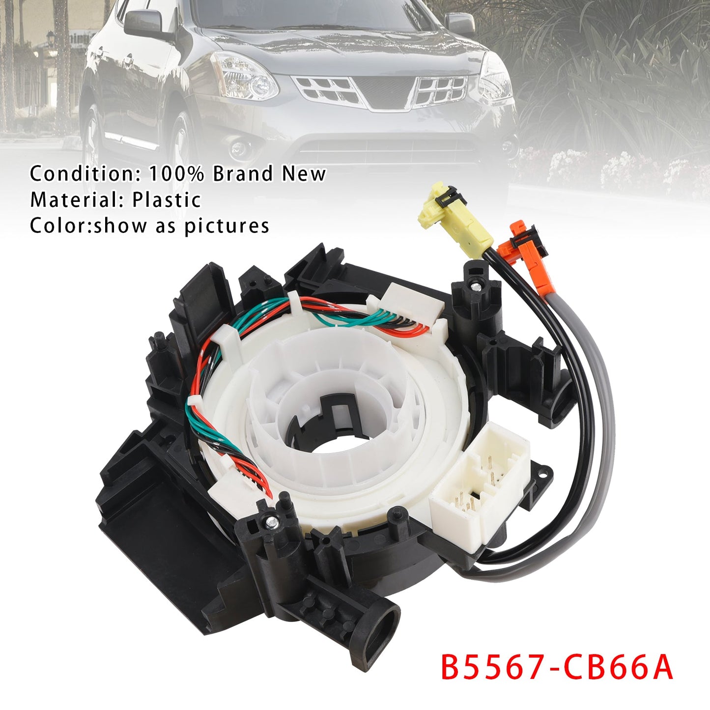 2008-2011 Nissan Rogue 2.5L Clock Spring B5567-CB66A